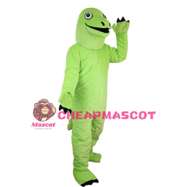 Long Neck Green Dinosaur Mascot Costume