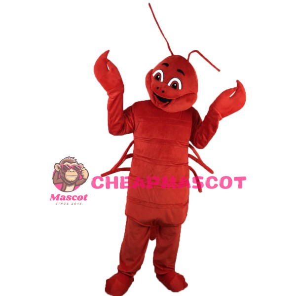 Lively Cartoon Crayfish Mascot Costume