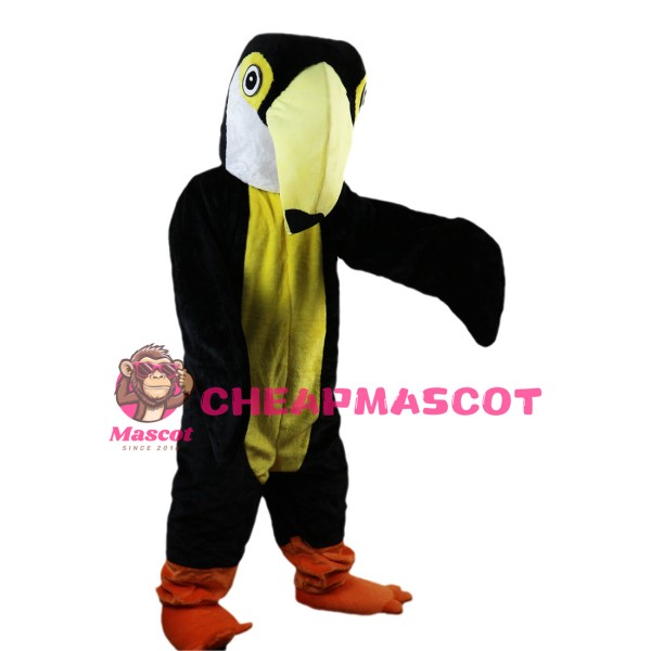 Woodpecker With Yellow Pointed Beak Mascot Costume