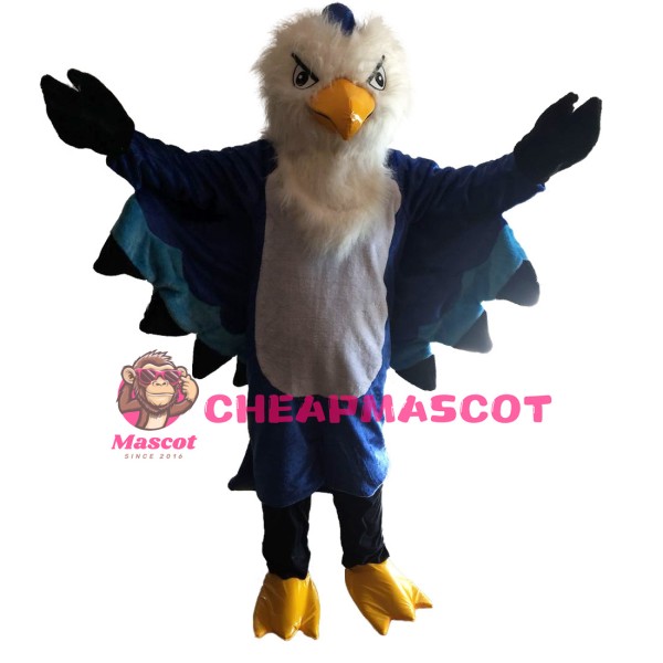 Dark Blue Eagle Mascot Costume For Outdoor Event