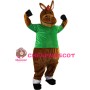 Powerful Brown Hippo Mascot Costume