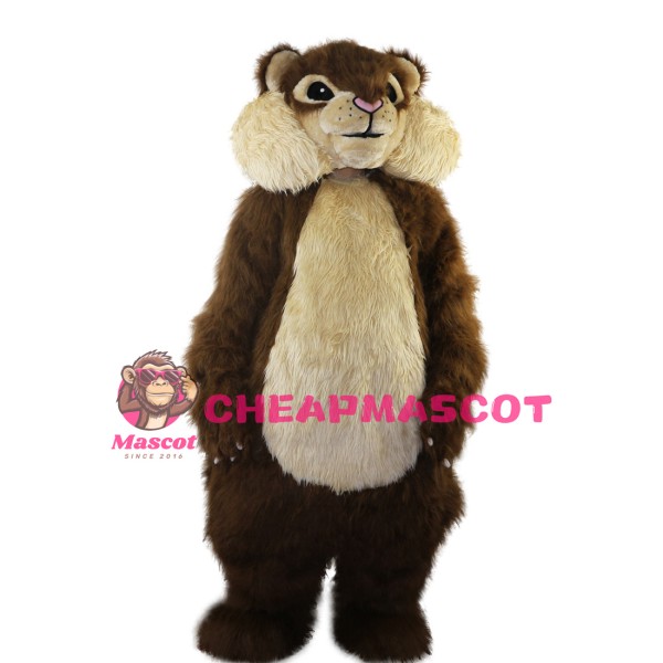 Naive Chipmunk Carefully Foraging Mascot Costume