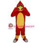 Energetic Red Bird With Sports Shoes Mascot Costume