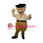 Classic Style Man With Smiling Face Mascot Costume