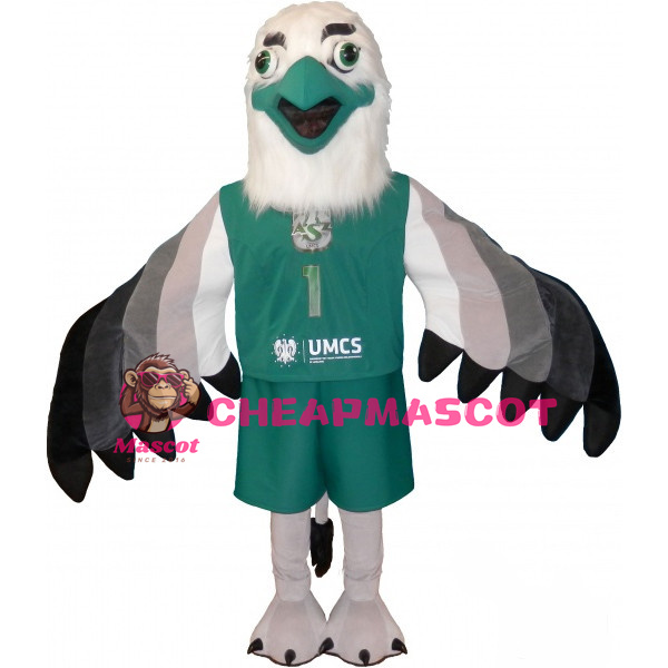 Eagle With Green Beak Mascot Costume