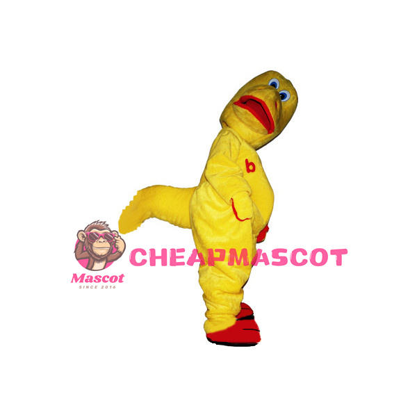 Funny Crooked Dinosaur Mascot Costume