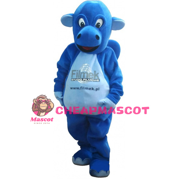 Lovely Blue Calf Mascot Costume