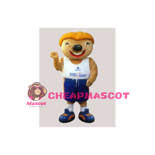 Smiling Brown Koala Mascot Costume