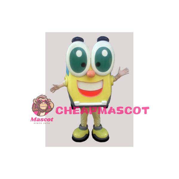 Big Green Eyes Doll Mascot Costume