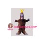 Crown Gorilla With Big Nostrils Mascot Costume