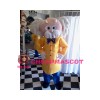 White Hair Scientist Mascot Costume