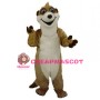 Long Body Brown Sloth Mascot Costume