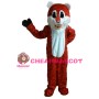 Friendly Greeting Old Tiger Mascot Costume