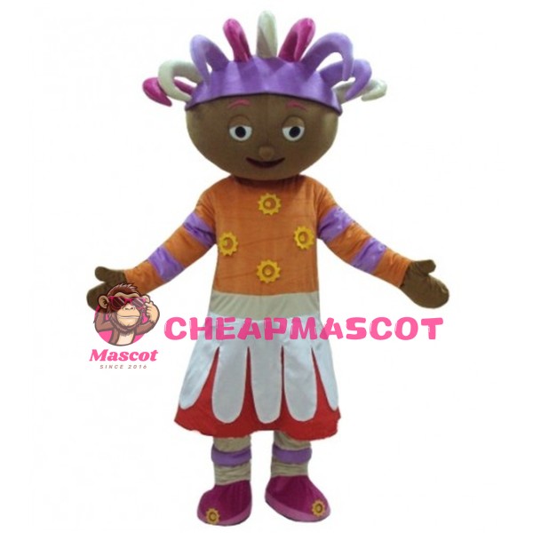 Ragdoll With Colorful Braids Mascot Costume