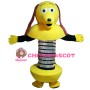 Yellow Spring Dog With Long Brown Ears Mascot Costume