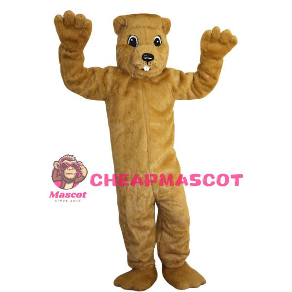 Brown Beaver Mascot Costume For Party
