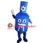Cartoon Blue Nail Polish Bottle Mascot Costume