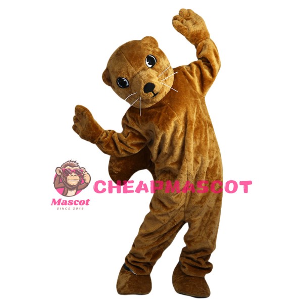 Brown Squirrel With Big Hairy Tail Mascot Costume