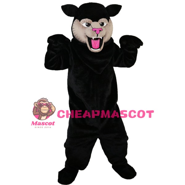 Mighty Tiger With Pink Nose Mascot Costume
