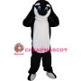 Black & White Dolphin With Blue Eyes Mascot Costume