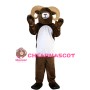 Brown Ram With Curved Claws Mascot Costume
