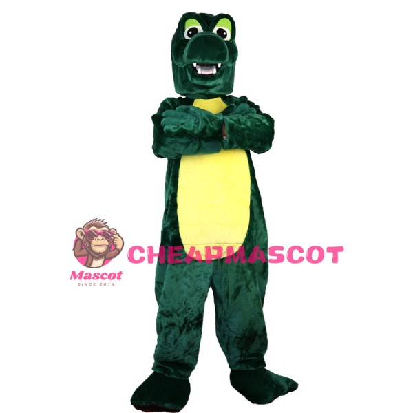 Clawed Dark Green Dragon Mascot Costume