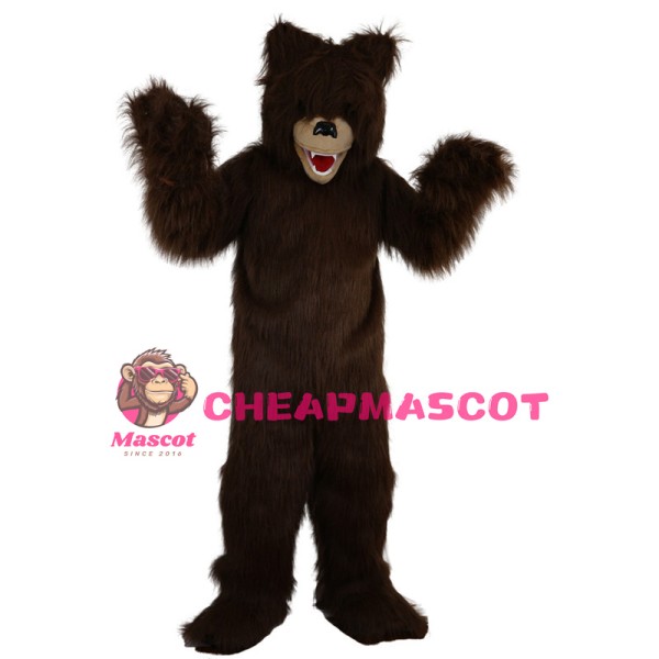 Terrible Wild Brown Bear Mascot Costume