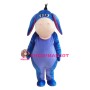 Big Mouth Blue Donkey Mascot Costume