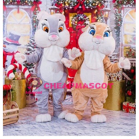 Lovely Cute Big Fat Rabbit Mascot Costume