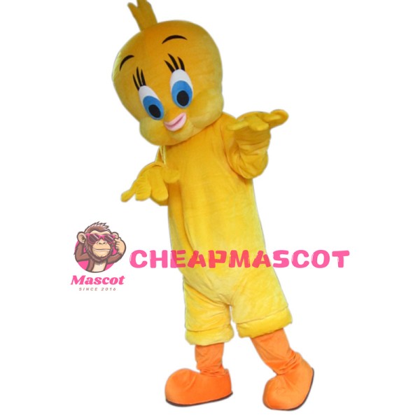 Blue Eyes Yellow Duck Mascot Costume