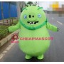 Fat Green Pig Mascot Costume