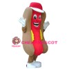 Hot Dog With Red Cap Mascot Costume
