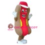 Hot Dog With Red Cap Mascot Costume