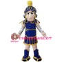 Fearless Soldier With Armor Mascot Costume