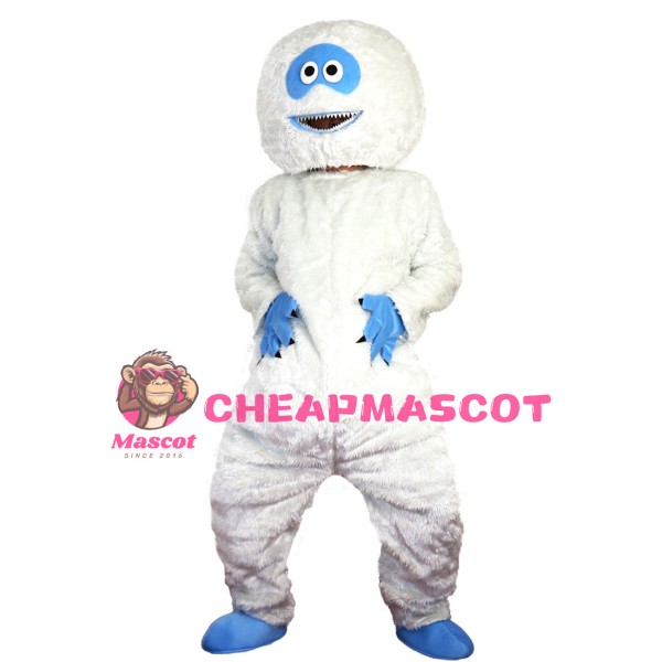 Strange White Fur Monster With Sharp Nails Mascot Costume