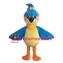 Bright Eyes Bird With Colorful Flowers Mascot Costume