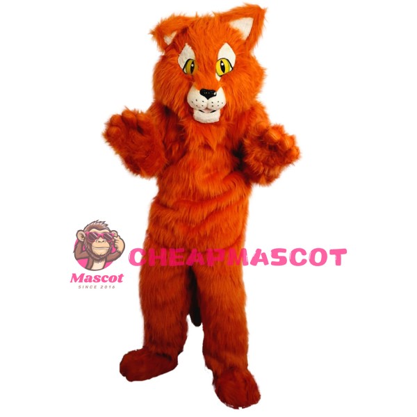 Soft Plush Light Brown Tiger Mascot Costume