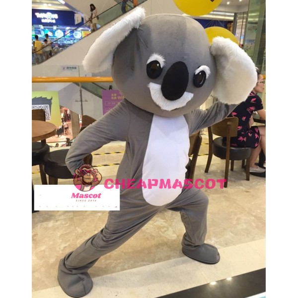 Big Nose Grey Koala Mascot Costume