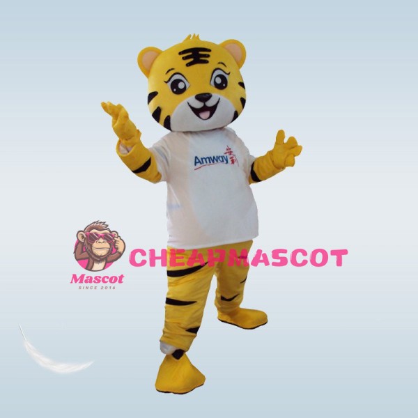 Customized Cartoon Tiger Mascot Costume For Company