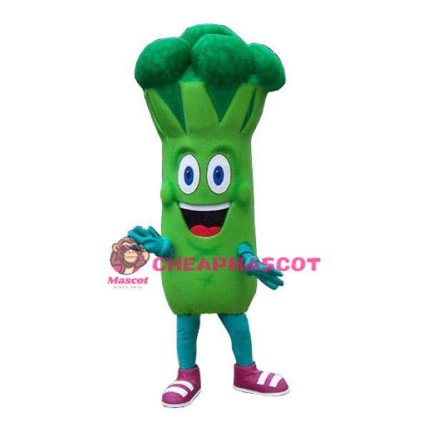 Green Vegetable Broccoli Mascot Costume