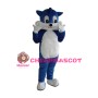 Adult Cartoon Blue Cat Mascot Costume