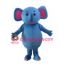Cartoon Blue Elephant Mascot Costume