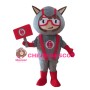 Cartoon Unlocker Holding Sign Mascot Costume