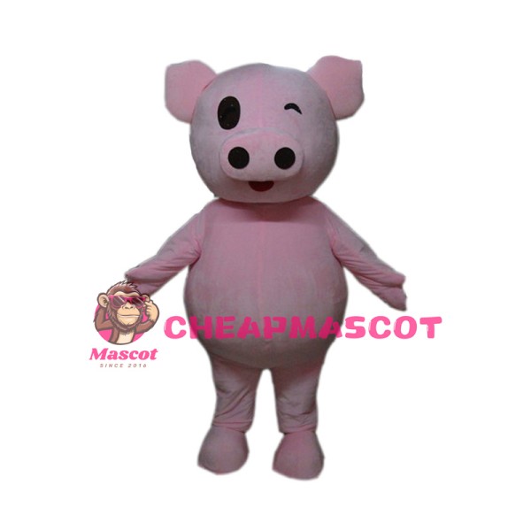 Cartoon Pink Little Pig Mascot Costume