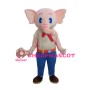 Blue Eyes Student Elephant Mascot Costume