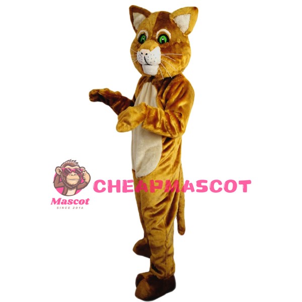 Ridiculous Green Eyes Cat Mascot Costume