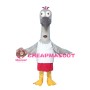 Long Neck Grey & White Bird Mascot Costume