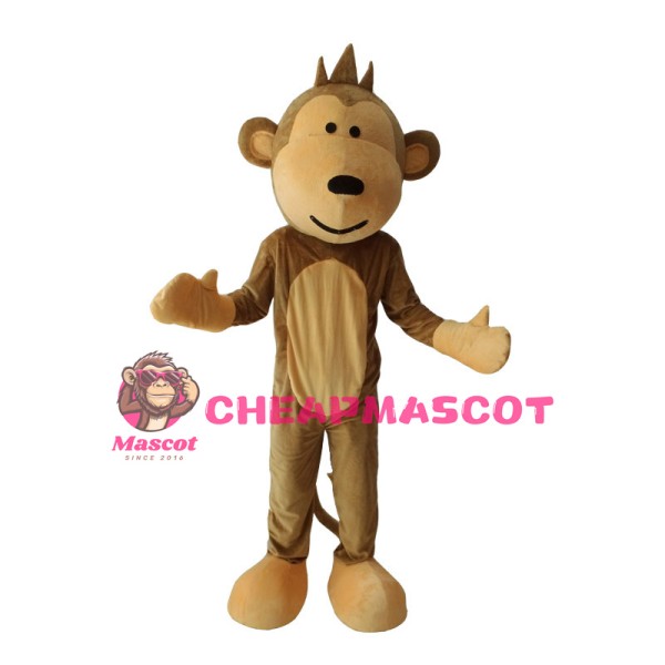 Naughty Monkey With Long Tail Mascot Costume