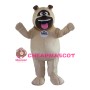 Big Mouth Khaki Dog Mascot Costume
