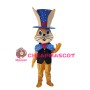 Magician Rabbit With Big Tie Mascot Costume